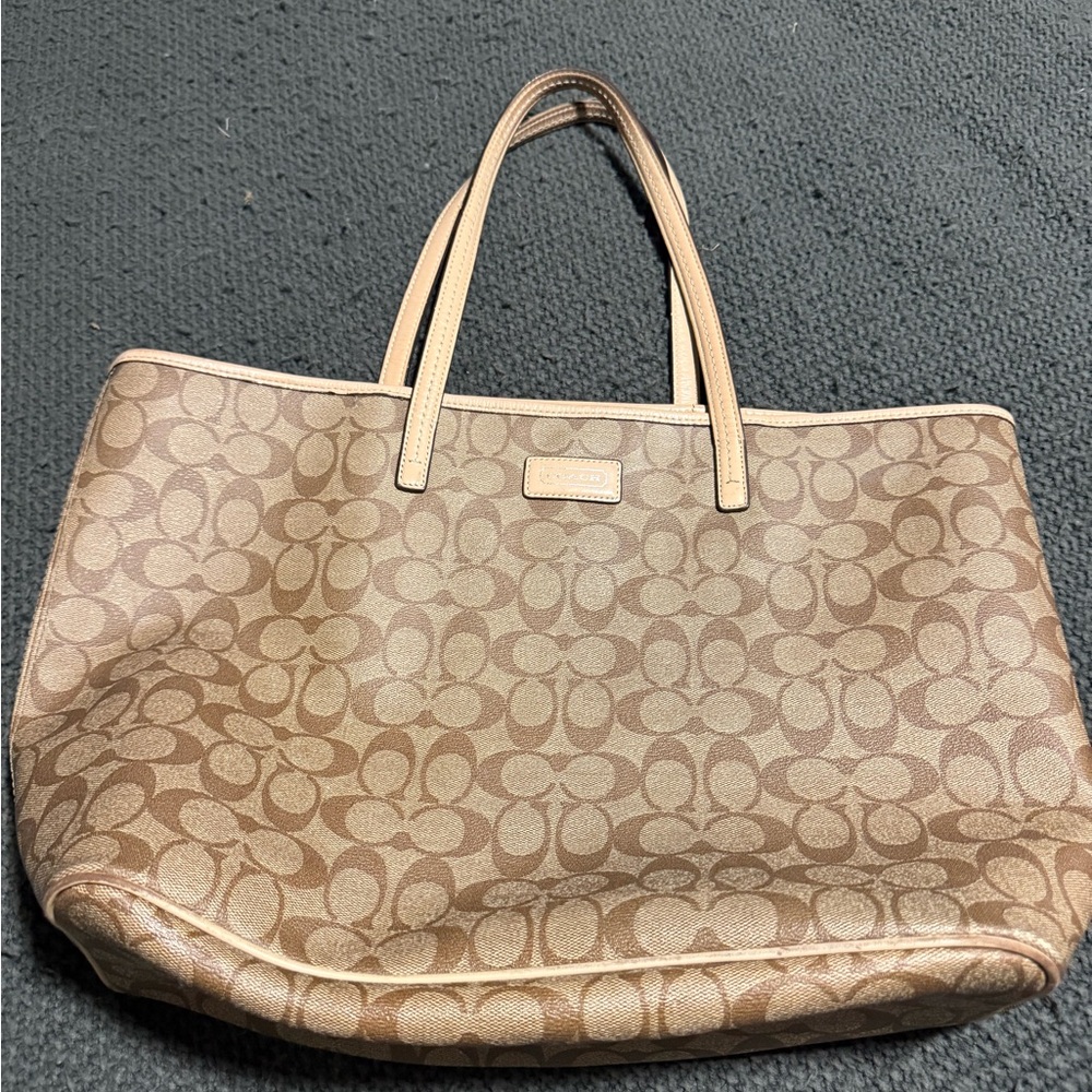 Coach Brown Signature Tote